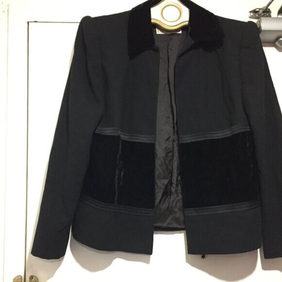 VINTAGE VALENTINO MISS V OPEN FRONT WOOL JACKETS SIZE S - Picture 8 of 8